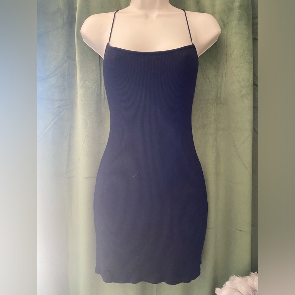 Black mini dress